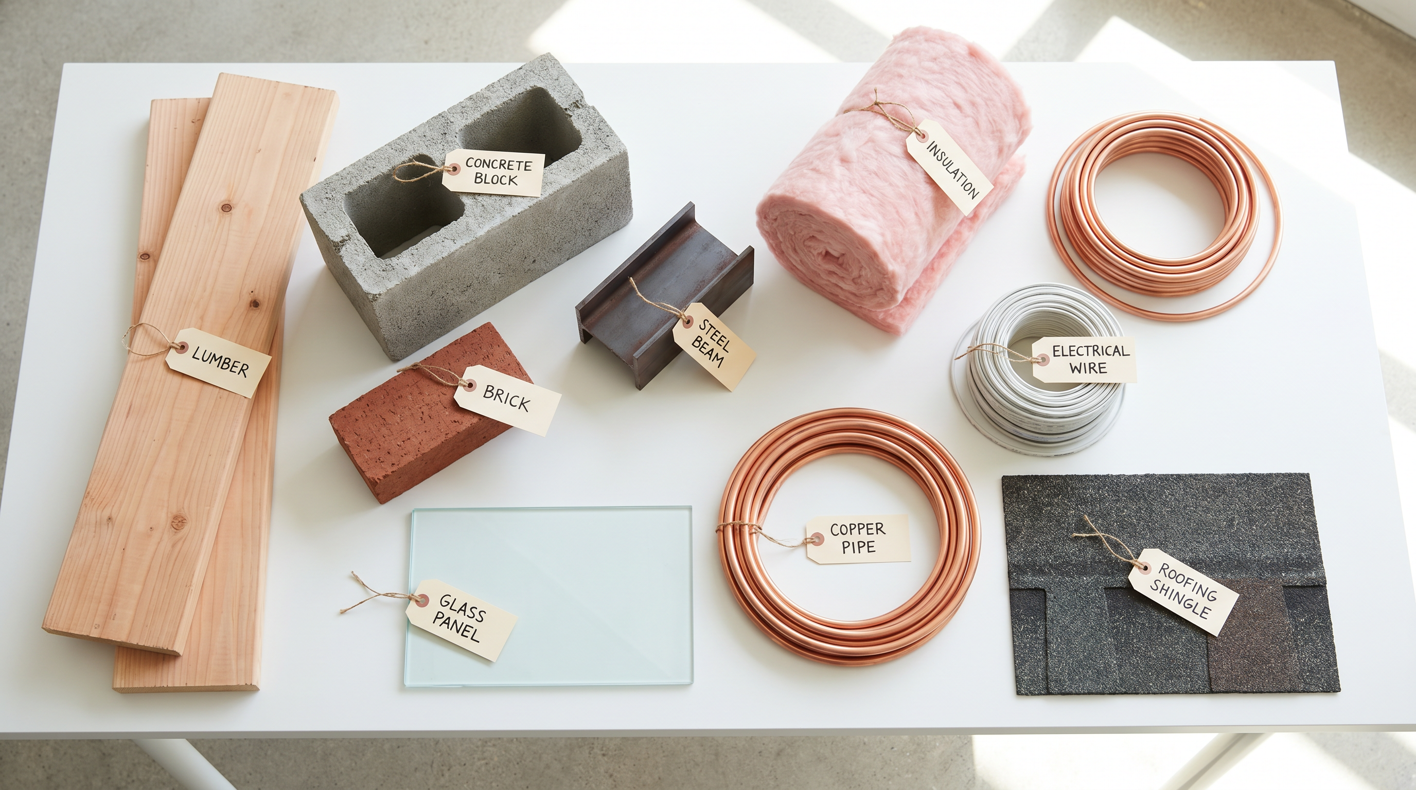 Home construction materials overview