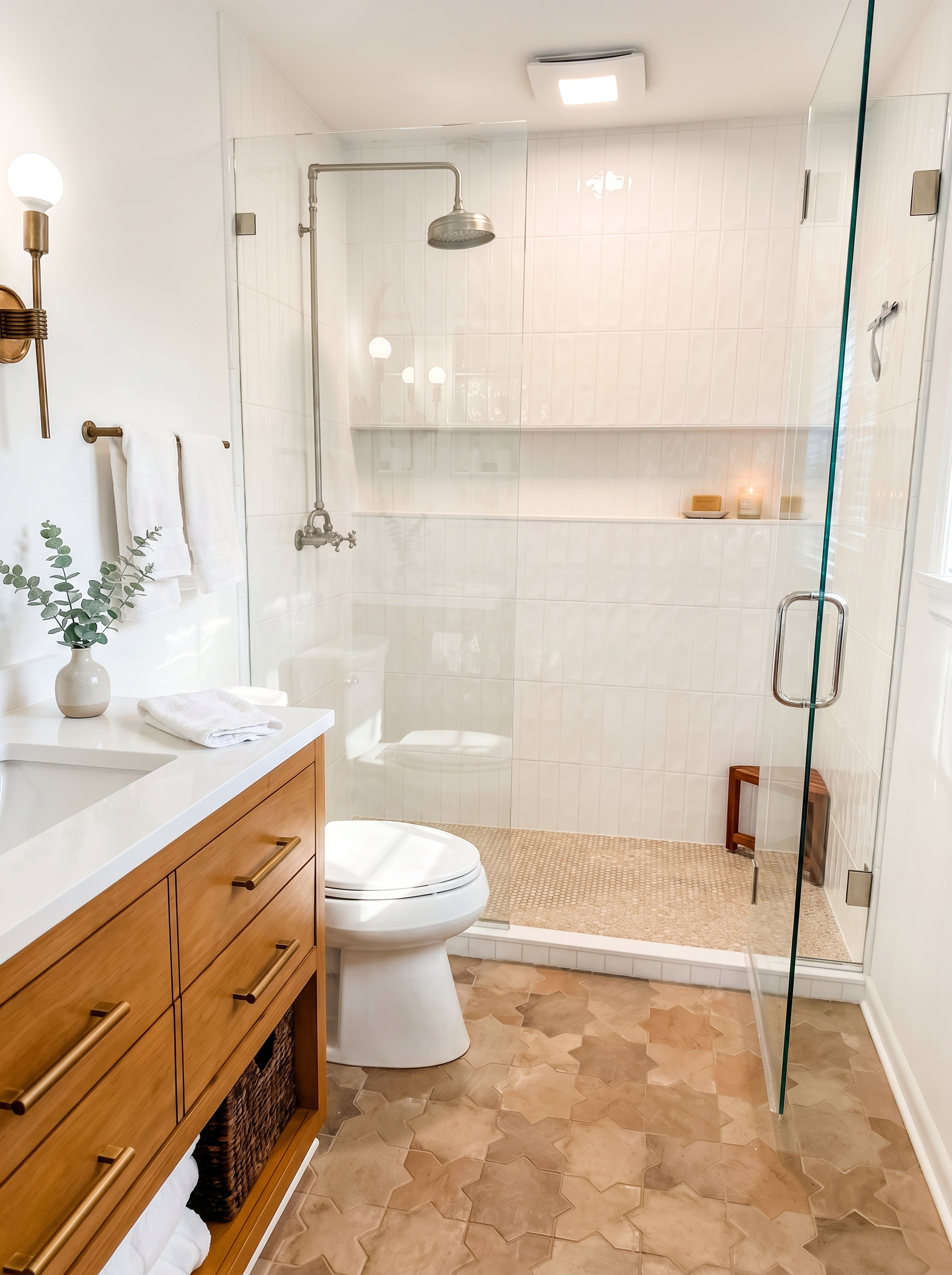 James — Bathroom with Walnut Vanity